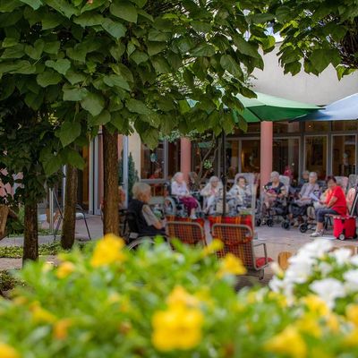 Innenhof im Seniorenzentrum Bundschuh